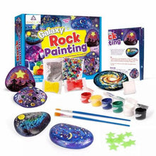 Load image into Gallery viewer, Galaxy Rock Painting Kit | Creative Drawing Arts &amp; Crafts Set for Kids Age 6+
