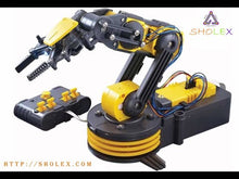 Load and play video in Gallery viewer, Robotic Arm | Extensive Range of Motion on All Pivot Points | DIY Technology / Engineering Set for Kids Age 13+
