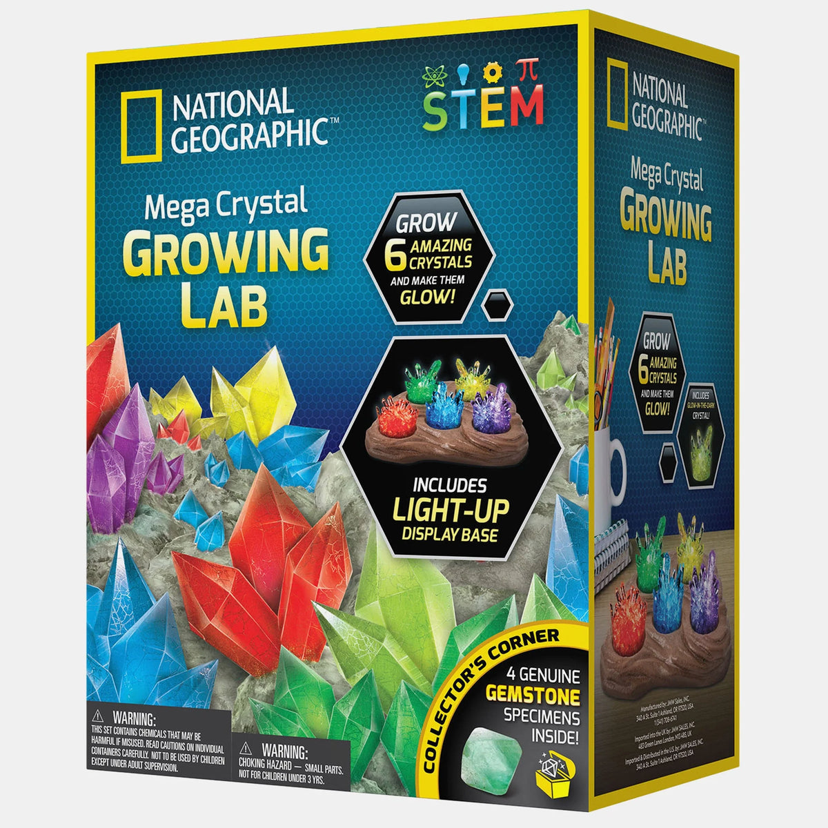 National Geographic Mega Crystal Growing Lab| Science set for Kids Ages 8+