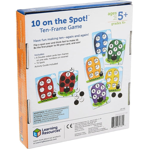 10 On the Spot!™ Ten-Frame Game |  Math Set by Learning Resources US | Age 5+