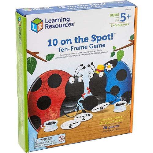 10 On the Spot! Ten-Frame Game |  Math Set by Learning Resources US | Age 5+