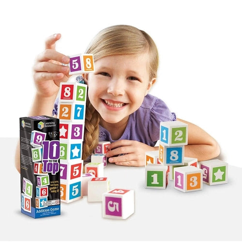 10 to the Top Addition Game | Math Set by Learning Resources US | Age 5+