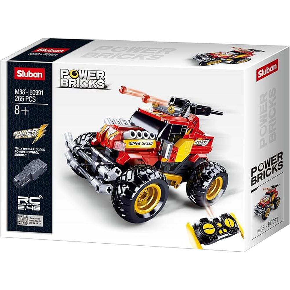 Sluban Power Bricks R/C Off Road Vehicle | 265 Pcs Construction Set Lego-like for Kids Ages 8+
