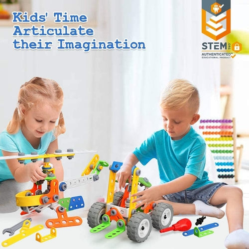 11-in-1 Build and Play Toy Set | 167 pcs Building Blocks Promoting Construction skills for kids Age 5+