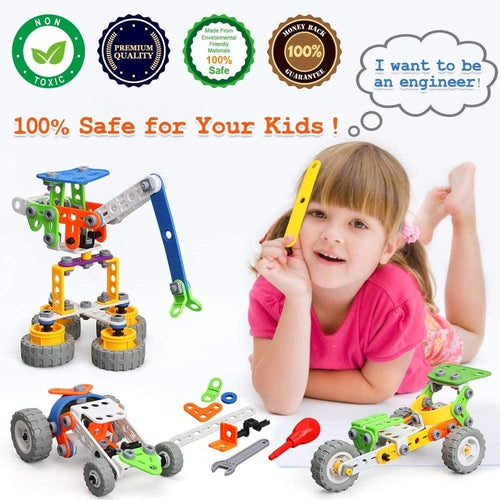 Build Toy 11-in-1 Build and Play Toy Set | 167 pcs Building Blocks Promoting Con ...
