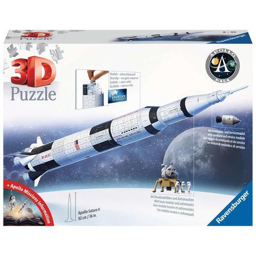 Ravensburger Apollo Saturn V Rocket - 3D Puzzel | 440 pcs Construction Set by Ravensburger Germany for Kids and Adults