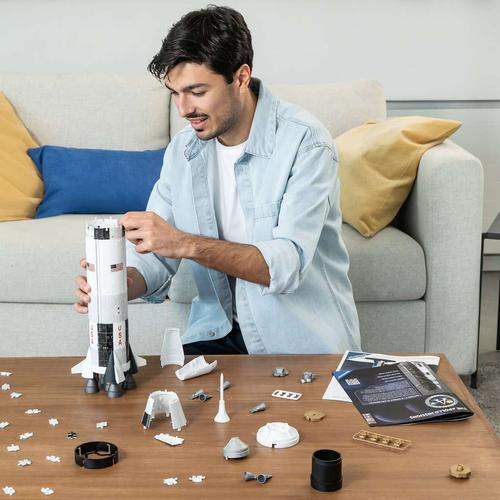 Ravensburger Apollo Saturn V Rocket - 3D Puzzel | 440 pcs Construction Set by Ravensburger Germany for Kids and Adults