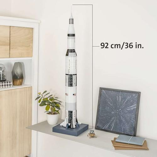 Ravensburger Apollo Saturn V Rocket - 3D Puzzel | 440 pcs Construction Set by Ravensburger Germany for Kids and Adults
