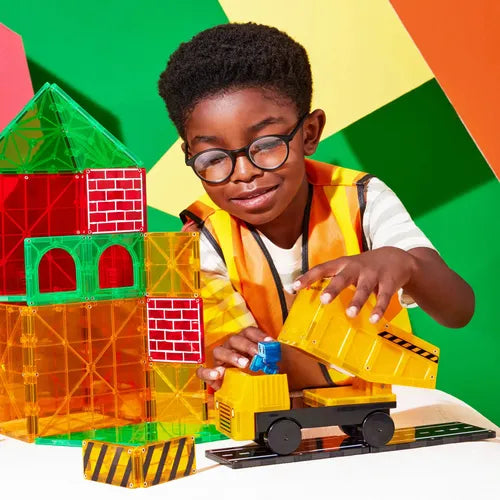 Magna-Tiles Builder XL 50-Piece Set - 242050TR | Educational Construction Set for Kids Age 3+