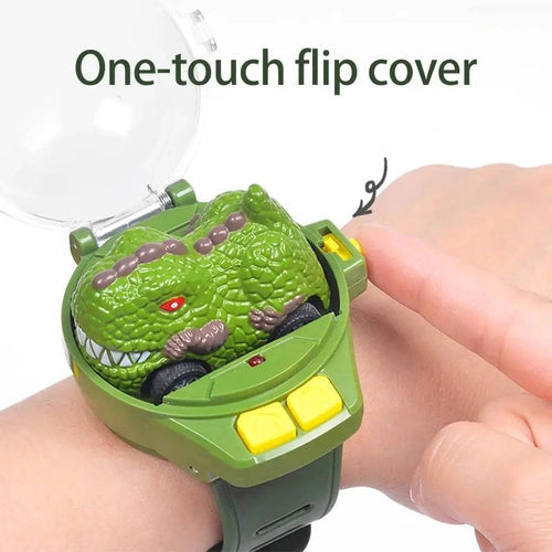 2.4G Alloy Dinosaur Mini Watch Remote Control Car | RC Toy For Kids With Light for Kids Age 3+