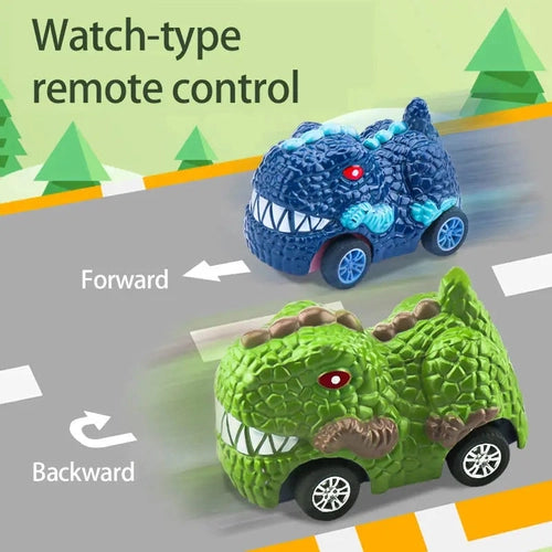 2.4G Alloy Dinosaur Mini Watch Remote Control Car | RC Toy For Kids With Light for Kids Age 3+