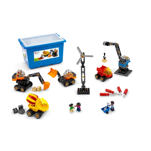 LEGO ایجوکیشن ٹیک مشینیں 45002 | 95 ڈوپلوز اینٹیں انجینئرنگ سیٹ اسٹوریج کے ساتھ 3+ سال کی عمر کے بچوں کے لیے