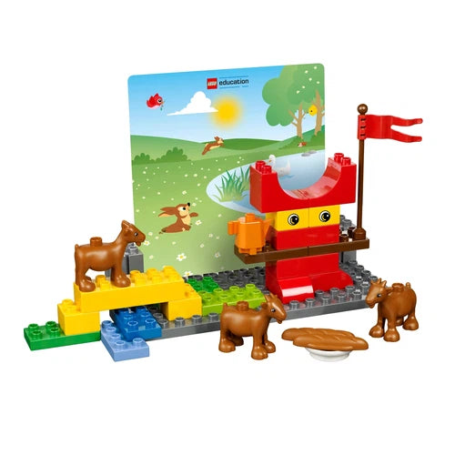 مجموعة LEGO Education StoryTales مع مساحة تخزين 45005 | DUPLO 109 قطعة لتطوير اللغة للأطفال من سن 3 سنوات فما فوق 