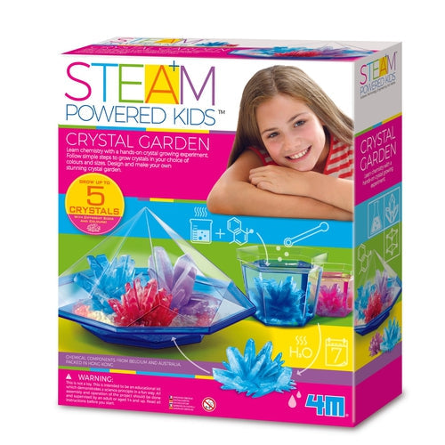 4M Crystal Garden | Chemistry DIY Stem Toy | Science Kit for Powered Kids Age 10+
