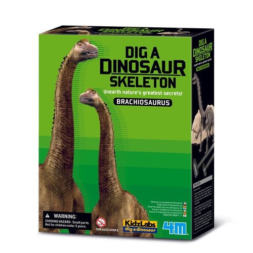 4M Kidz Labs - Dig a Brachiosaurus Skeleton Kit | Science Set for Kids Age 8+