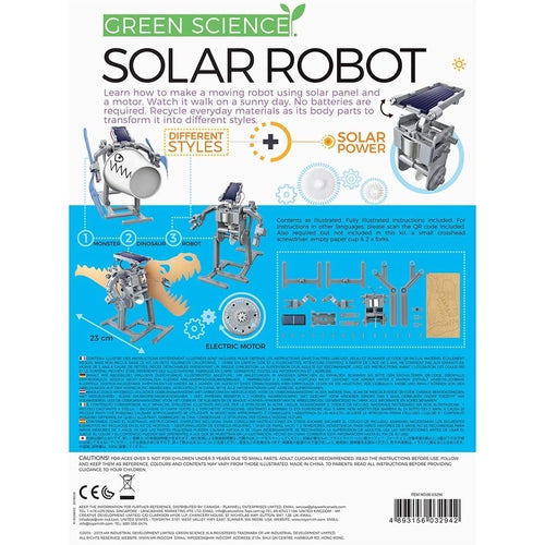 4M Kidz Labs / Green Science - Solar Robot 03294 - Technology / Engineering Set for STEAM Powered Kids age 5+