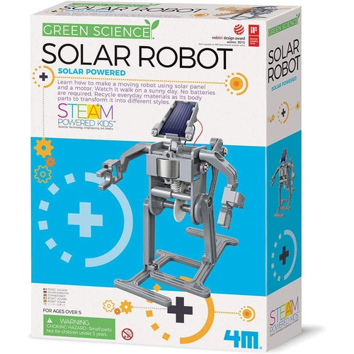 4M Kidz Labs / Green Science - Solar Robot 03294 - Technology / Engineering Set for STEAM Powered Kids age 5+