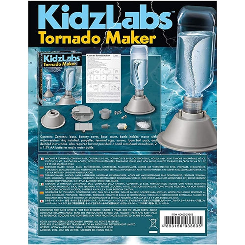 4M Kidz Labs Tornado Maker | مجموعة أدوات علمية للأطفال من سن 8 سنوات فما فوق