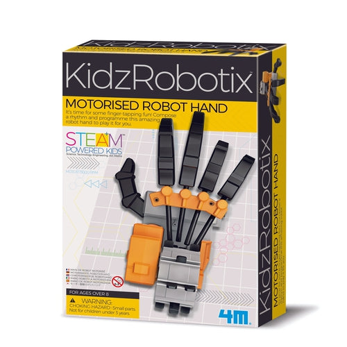 4M KidzRobotix  - Motorised Robot Hand | Technology / Engineering Kit for Kids Age 8+