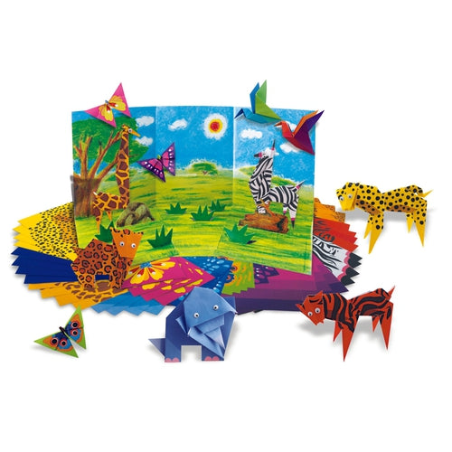 4M Little Craft - Origami Zoo Animals | Paper Arts and Crafts Kit for Kids Age 5+