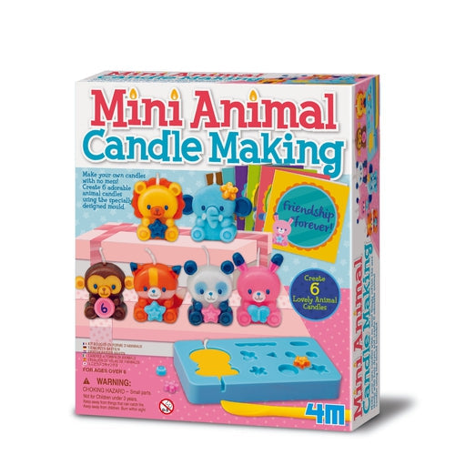 4M Mini Animal Candle Making Kit | Arts and Crafts Set for Kids Age 6+