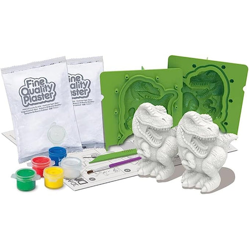 4M Mould & Paint - 3D Dinosaurs | Arts and Crafts Kit for Kids Age 5+