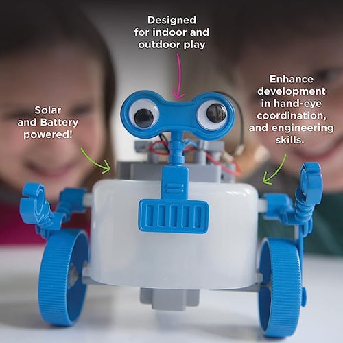 روبوت 4M Rover | الطاقة الشمسية الهجينة | مجموعة التكنولوجيا والهندسة للأطفال من سن 5 سنوات فما فوق