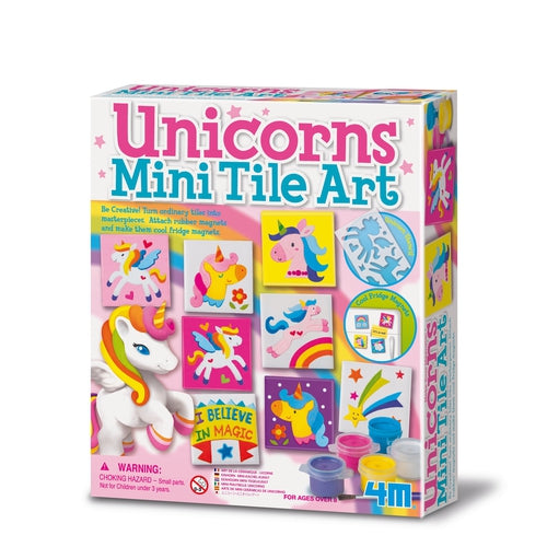 4M Unicorns Mini Tile Art | Arts and Crafts Kit for Kids Age 8+