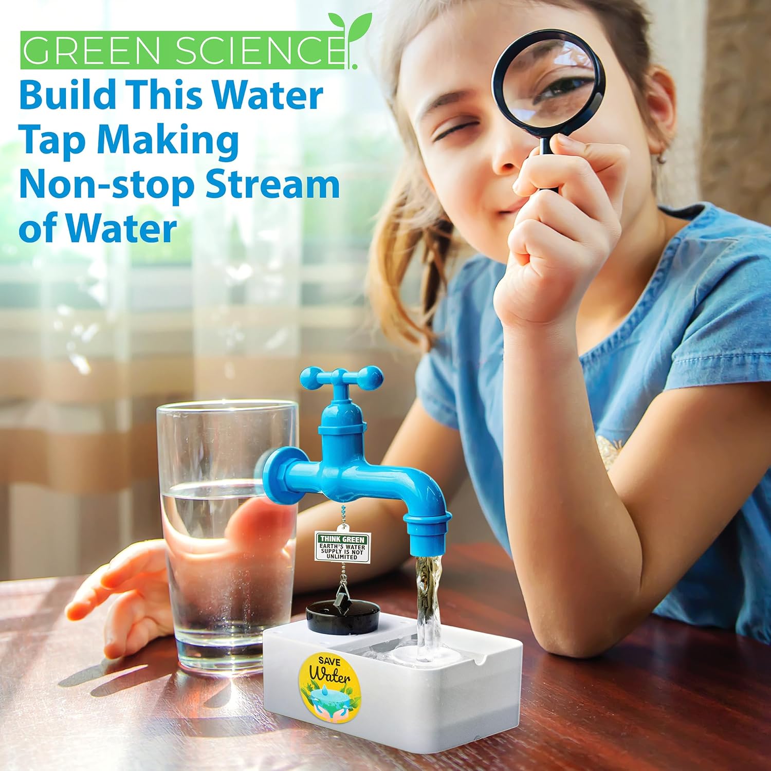 4M - Green Science - Magic Water Tap - 03458 | Educational Kit for Kids Age 5+