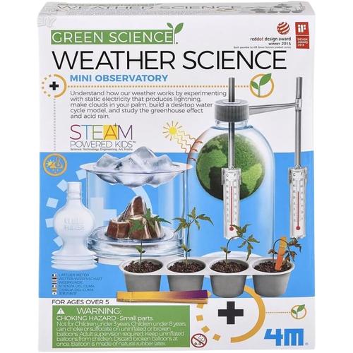 4M Kidz Labs / Green Science - Weather Science | DIY Science Educatoinal Kit for Kids Age 5+