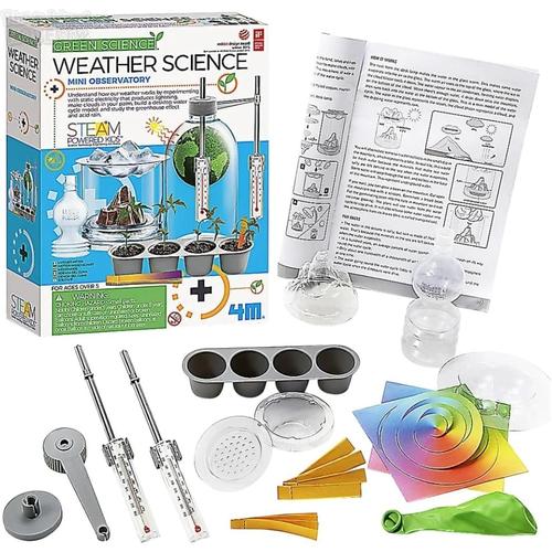4M Kidz Labs / Green Science - Weather Science | DIY Science Educatoinal Kit for Kids Age 5+