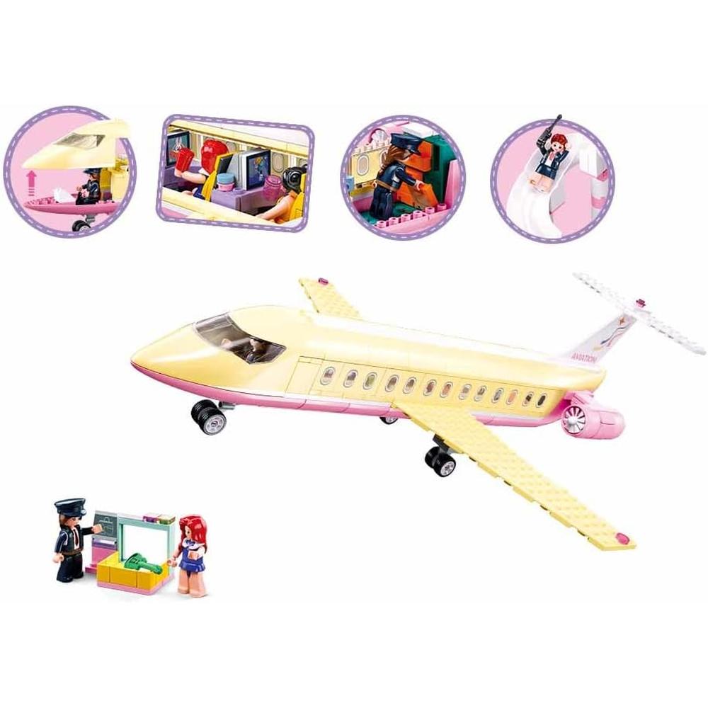 Sluban Girls Dream - Plane | 384 Pcs Construction toy set for Kids Age 8+