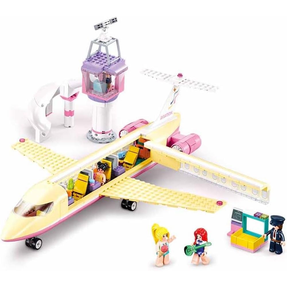 Sluban Girls Dream - Plane | 384 Pcs Construction toy set for Kids Age 8+