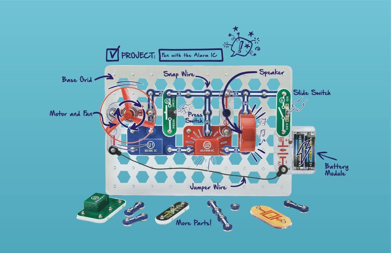 Snap Circuits® Pro 500-in-1 | Enjoy 500 Amazing Projects | SC-500 by Elenco for Kids Age 8+