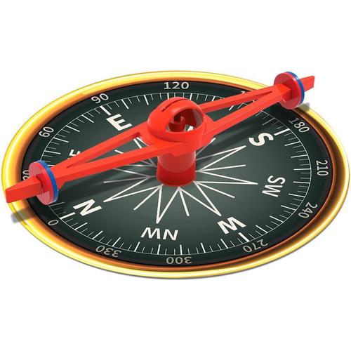 4M Kidzlabs / Giant Magnetic Compass - 03438 | Science Educatiobal Set for Kids 8+