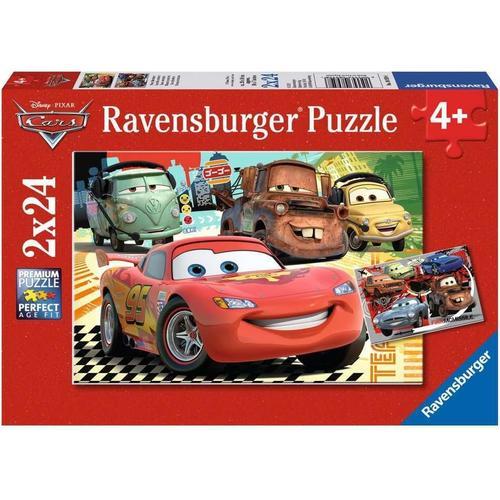 Ravensburger New Adventure 2x24p | Pixar Cars Puzzle Construction Set by Ravensburger Germany for Kids 4+