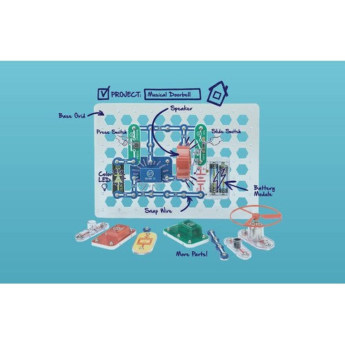 Snap Circuits Jr. - 100 Electronic Projects | SC-100 by Elenco US for Kids Age 8+