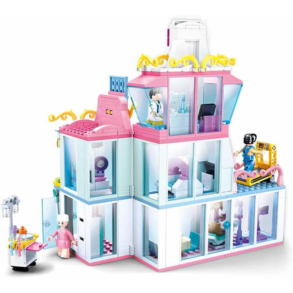 Sluban Girls Dream – Hospital set with many characters | 459 Pcs Construction toy set for Kids Age 6+