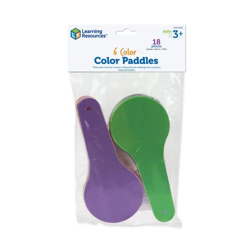 Primary Science® Colour Paddles | 6 pcs Math Set by Learning Resources for Kids Age 3+