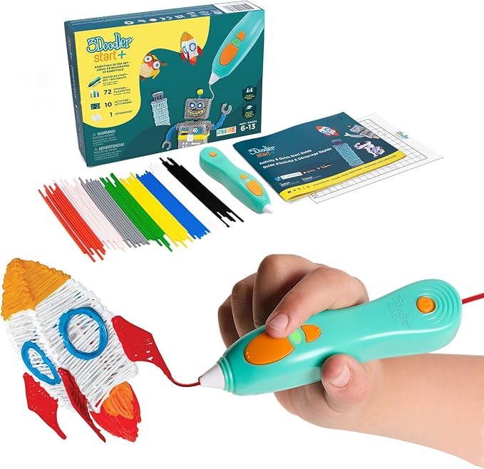 Start+ 3D Printing Pen | Essential Art & Craft Set by 3Doodler US for Kids Ages 6+