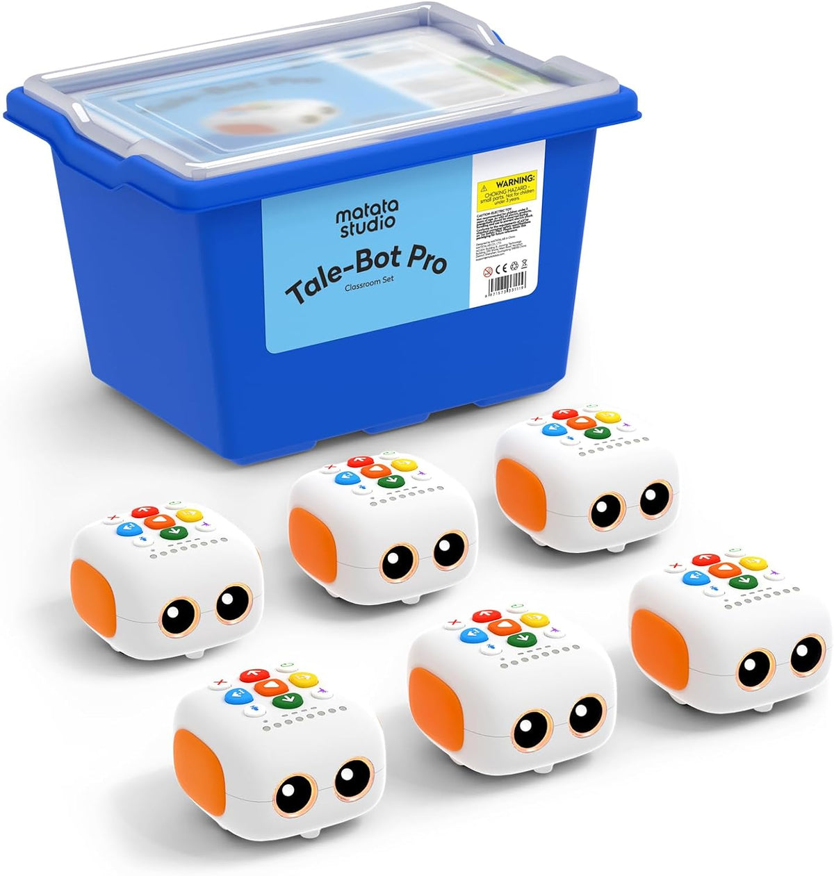 MatataSTudio Tale-Bot Pro Classroom Set, 6 Robots | Tech / Eng STEAM Kit for Kids Age 3+