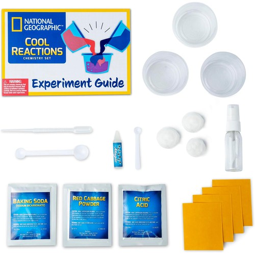 نیشنل جیوگرافک کول ری ایکشنز کیمسٹری کٹ | 6+ سال کی عمر کے بچوں کے لیے سائنس ایجوکیشنل سیٹ