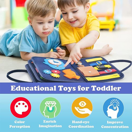 Busy Book | Montessori Basic Skills Activity Toys for Kids Age 1+