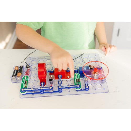 Snap Circuits Jr.® - Enjoy 100 Amazing Electronic Projects | SC-100 by Elenco US | Educational Toy Set for Kids Age 8+