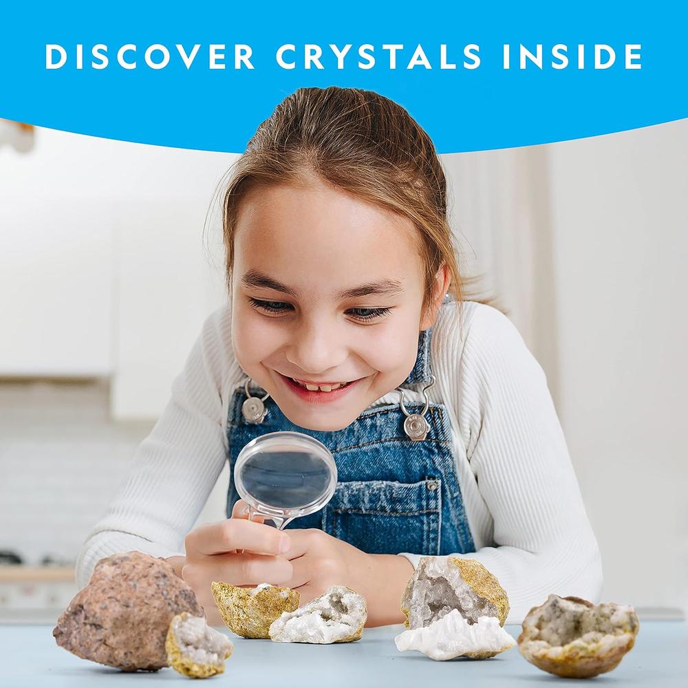 BREAK OPEN 10 GEODES | Science set by National Geographic for Kids Age 8+