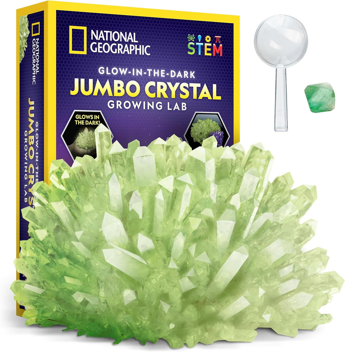 National Geographic Jumbo Crystal Growing Lab| Science set for Kids Ages 8+