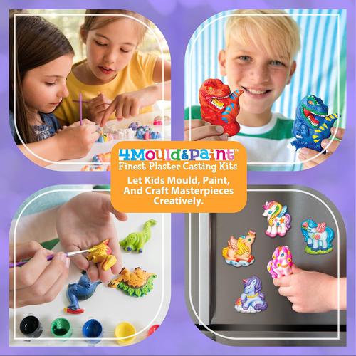 4M Mould & Paint / Glow Space - 03546 | Art/Craft Educatiobal Set for Kids 5+