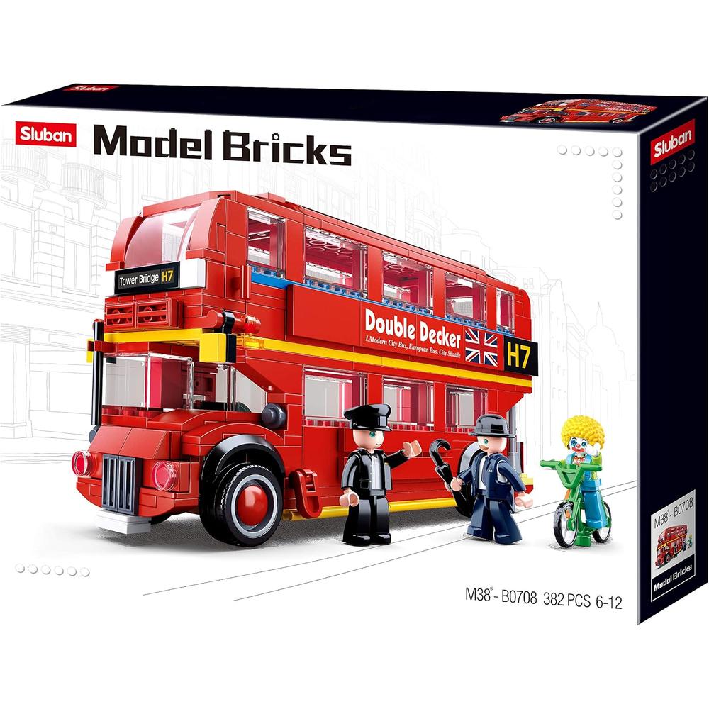 Sluban MODEL BRICKS - LONDON BUS | 382 Pcs Construction Toy Set for Kids Age 6+