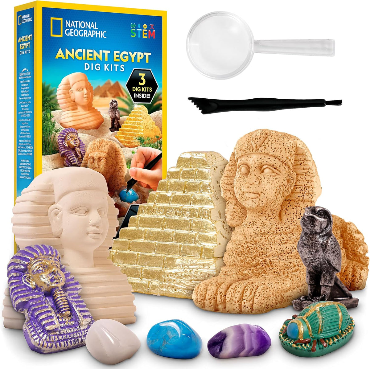 National Geographic Ancient Egypt Dig Kit | Science Educational toy set for Kids Ages 8+