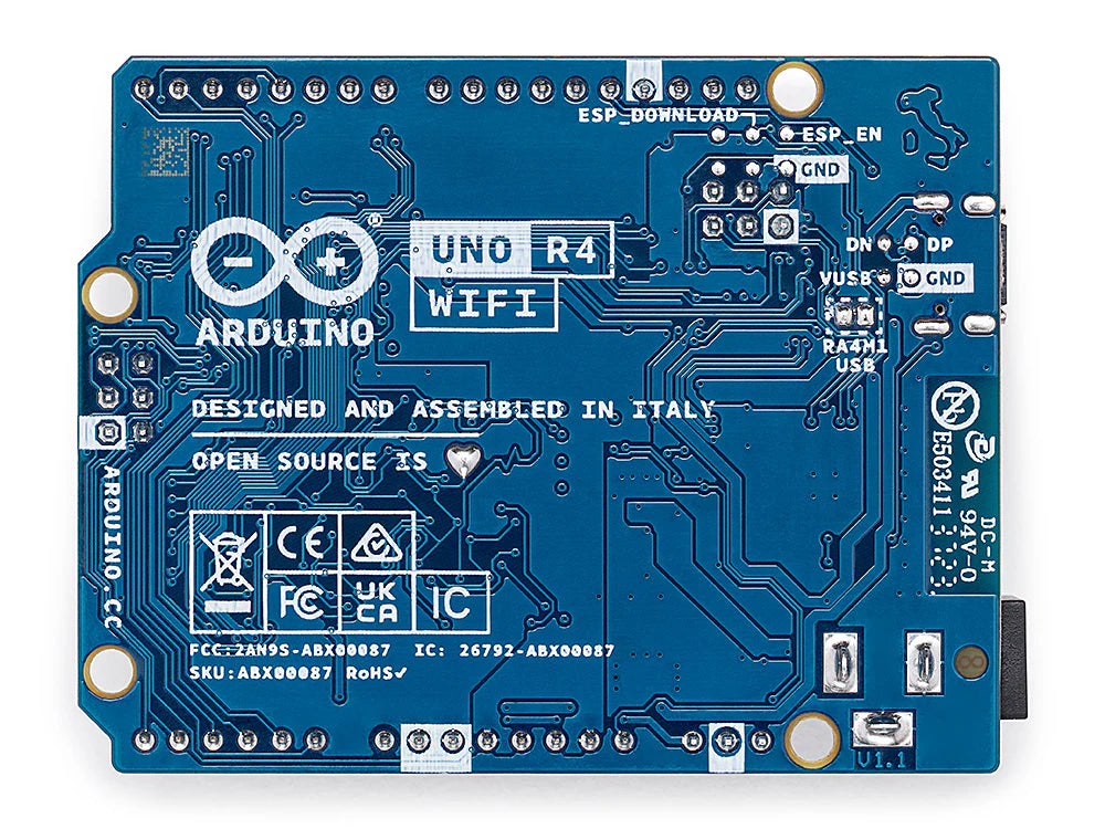 Arduino UNO R4 WiFi ABX00087 | All-In-One kit with enhanced processing power Wifi/Bluetooth enabled